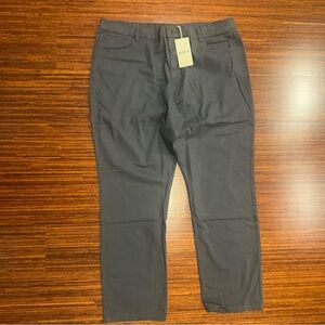 Pact Men’s Organic Stretch Twill 5-Pocket Pant Gray Blue XXL  NWT
